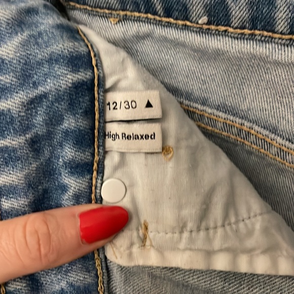 Abrand high waisted jean shorts - Picture 8 of 9